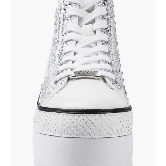 🌹ZIGI🌹 Carmensa-2 Embellished Platform High Top Sneaker Size: 8 - Picture 4 of 14